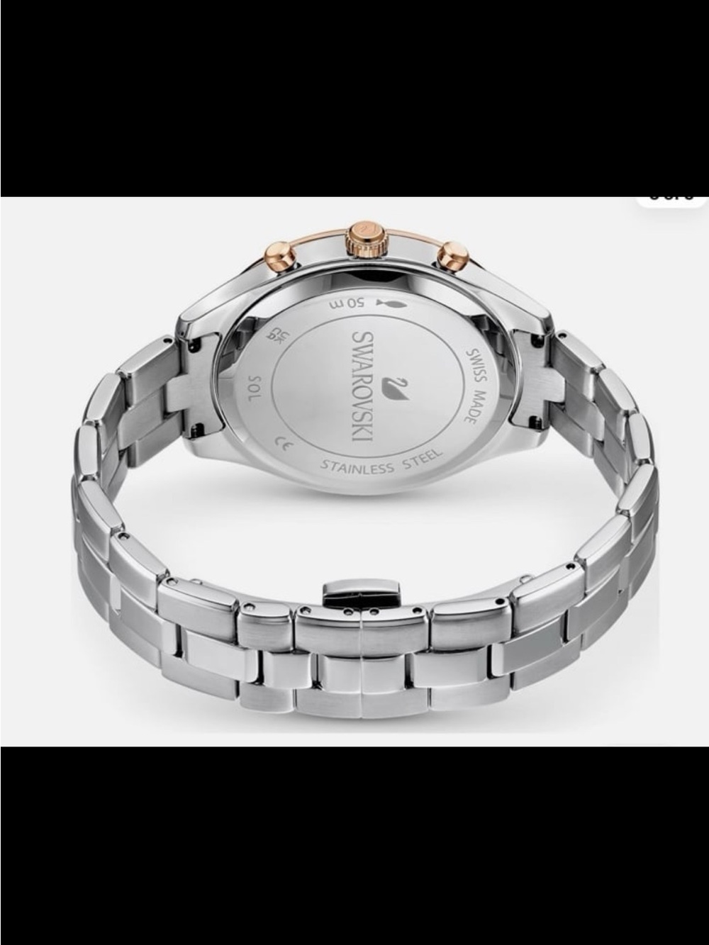 Swarovski Octea Lux Sport watch Swiss Made, Metal bracelet, Silver tone verified - Picture 13 of 13